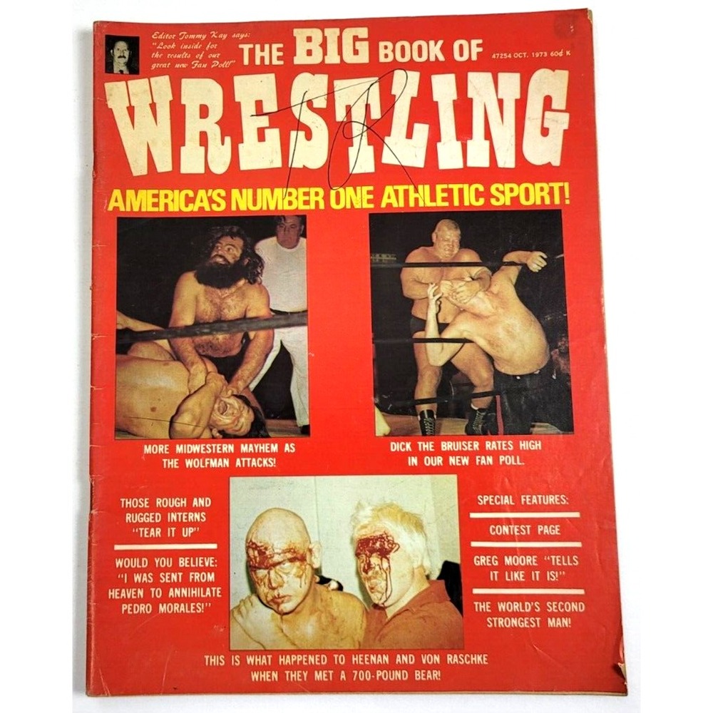 THE BIG BOOK OF WRESTLING - OCT 1973 / CHIEF JAY STRONGBOW / BOBBY HEENAN
